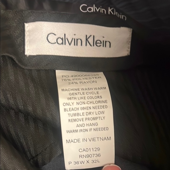 Men’s Calvin Klein Black Trousers, Sz. 36W x 32L - Picture 2 of 9